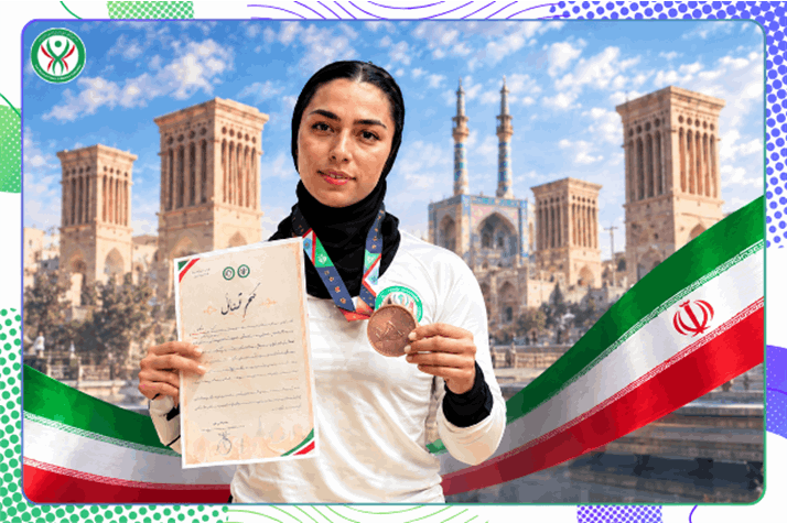 🏆 درخشش بانوی ورزشکار خراسان رضوی در مسابقات کار با دستگاه و ابزارهای آمادگی جسمانی قهرمانی کشور